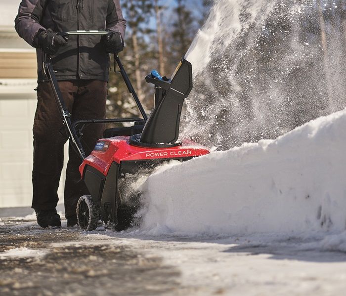 Toro's powerful 252cc 4-cycle OHV engines give you the power to slice through snow faster and throw it up to 35 feet.