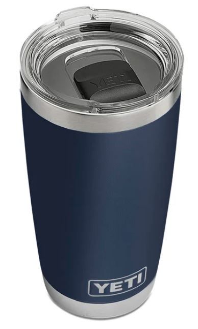YETI Rambler 20oz Tumbler in Navy. Comes with MagSlider Lid