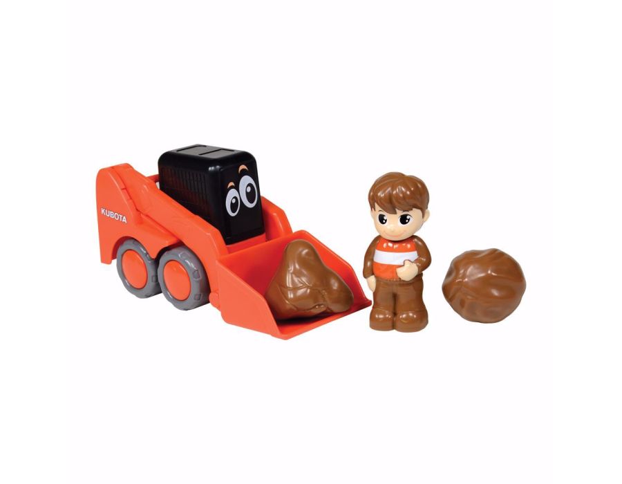 Kubota My Lil' Orange SSV Skid Steer w/ Figure & Boulders Set