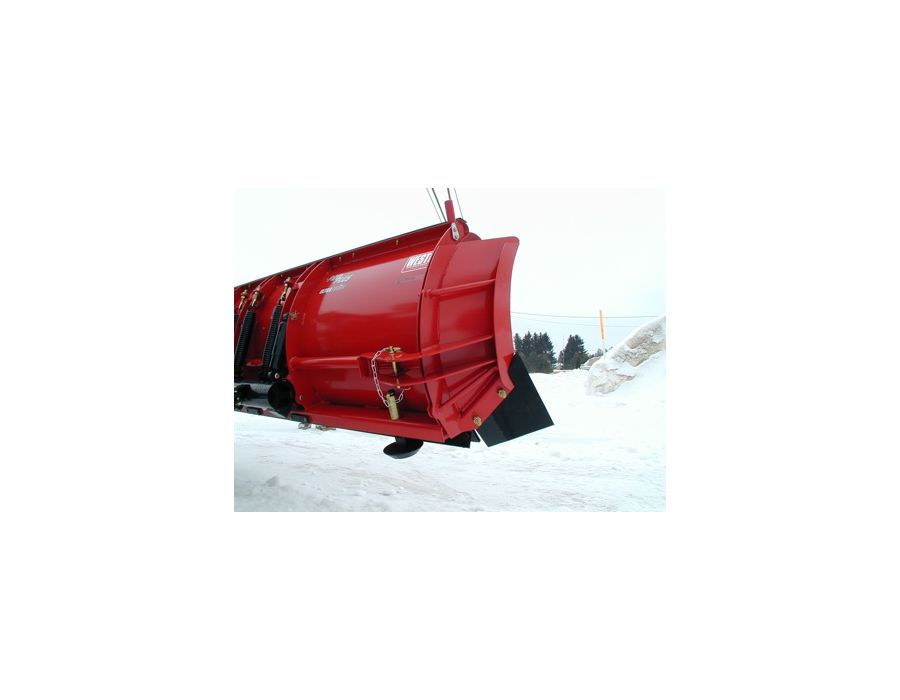 Optional blade wings attach quickly with a single pin, making your straight blade more efficient by increasing carrying capacity and minimizing snow trail-off while plowing