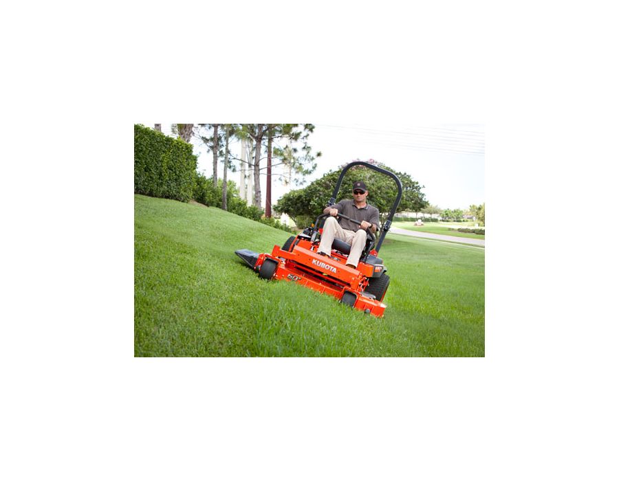Outstanding Stability - The Z700 Series mowers ensure a high level of stability due to the fuel tank located under the seat and large-diameter, wide tread rear tires.