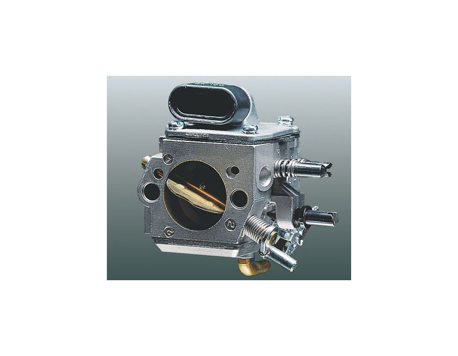 This controller in the carburettor prevents the fuel-air mixture getting richer as the air filter becomes clogged. The correct quantity of fuel is delivered to the carburettor depending on the quantity of air passing through the air filter. This keeps the