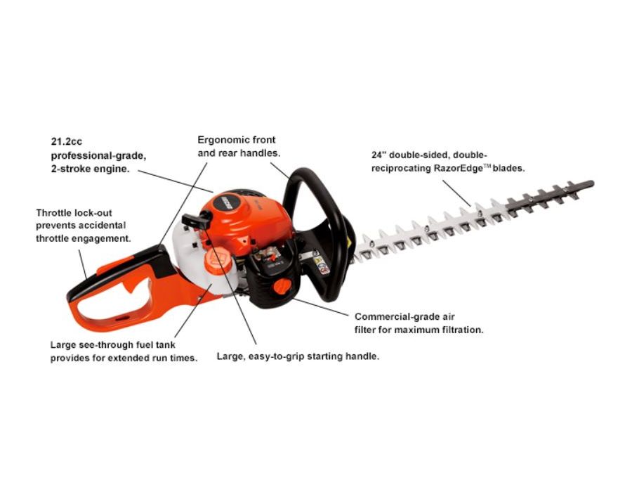 Little Wonder Hedge Trimmer Electric 24in Double-Sided Blade 