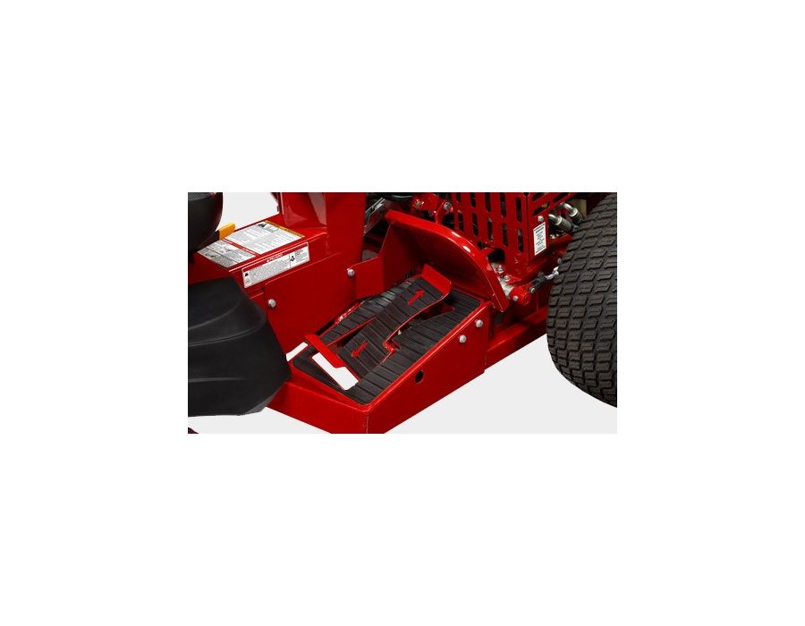 Foot pedal controls speed and forward / reverse direction.