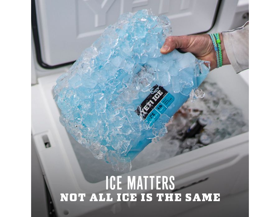YETI ICE: Works great as a supplement to regular ice. Chills ice and contents faster and helps keep your ice cold longer