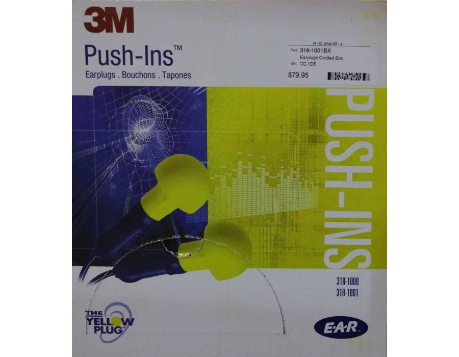 3M Push-In Earplugs