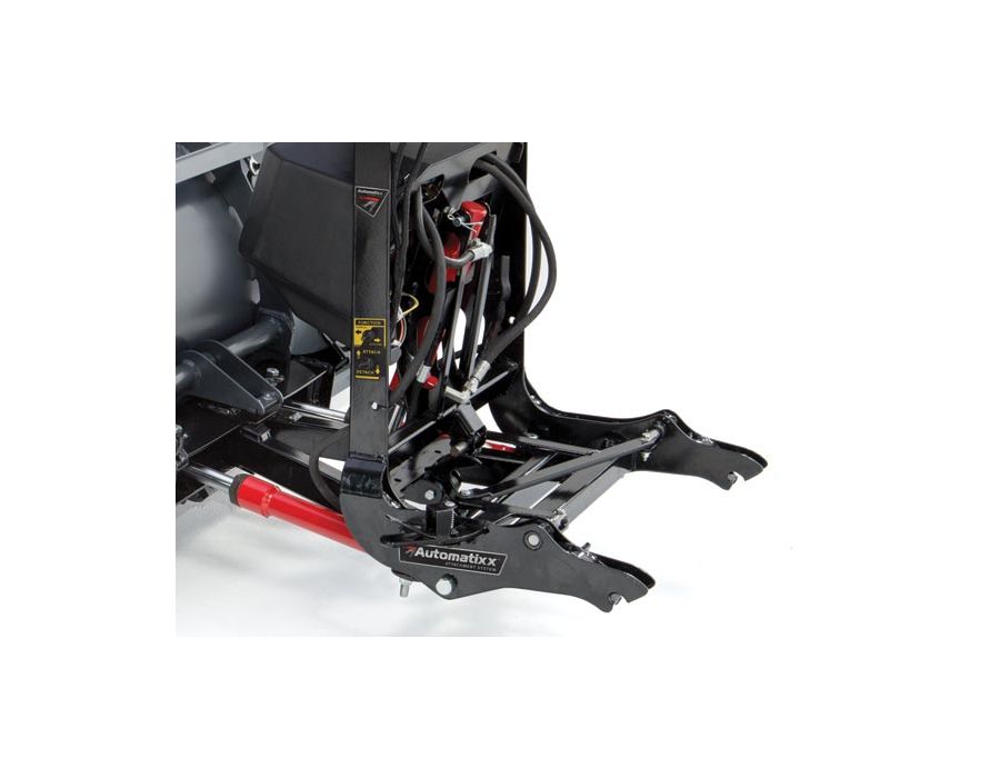 The Automatixx™ attachment system provides fast and easy snowplow hook-up that can all be handled from one side of the truck.