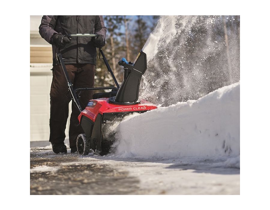Toro's powerful 252cc 4-cycle OHV engines give you the power to slice through snow faster and throw it up to 35 feet.