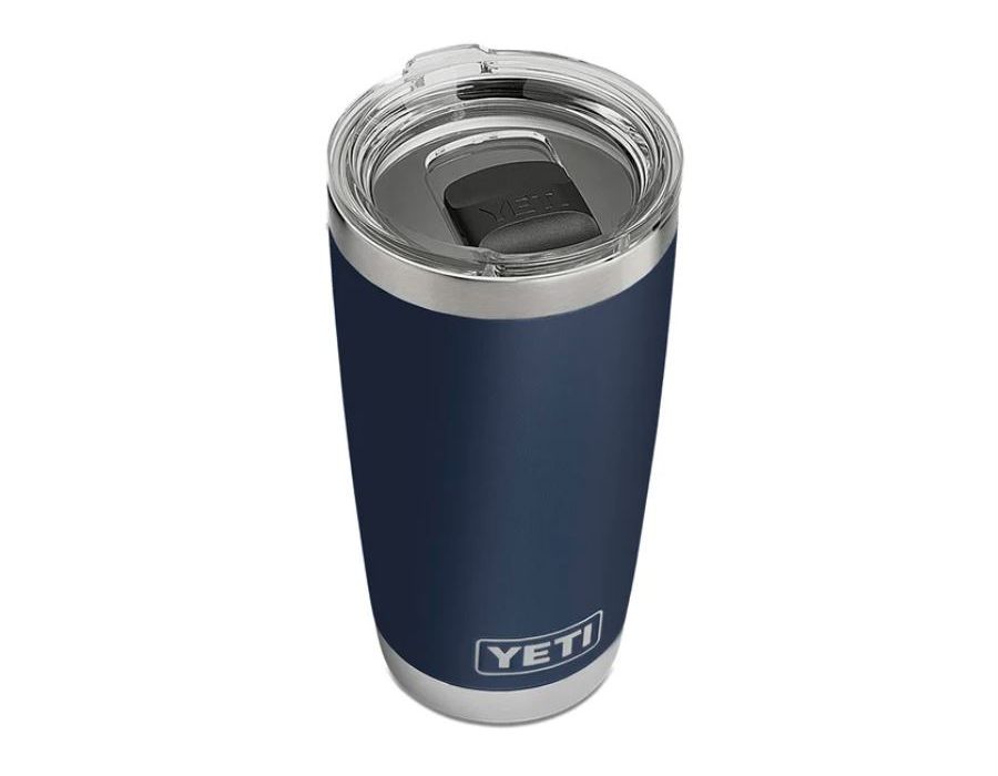 YETI Rambler 20oz Tumbler in Navy. Comes with MagSlider Lid