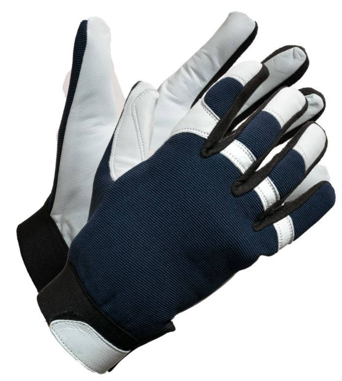 Work Gloves for Men with Goatskin Leather Palm