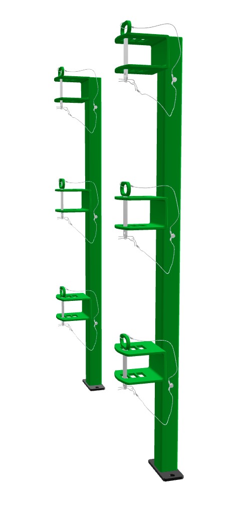 Green Touch Classic Series 3 Position Trimmer Rack LB012 for Open Trailers