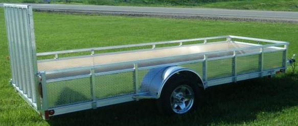MillRoad Aluminum Custom Trailer 6'x12' with Solid Sides MS612