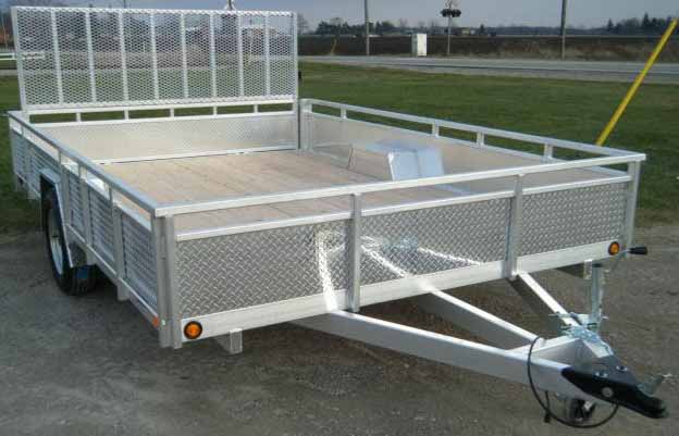 MillRoad Aluminum Custom Trailer 5.5' x 10' with Solid Sides MS6610
